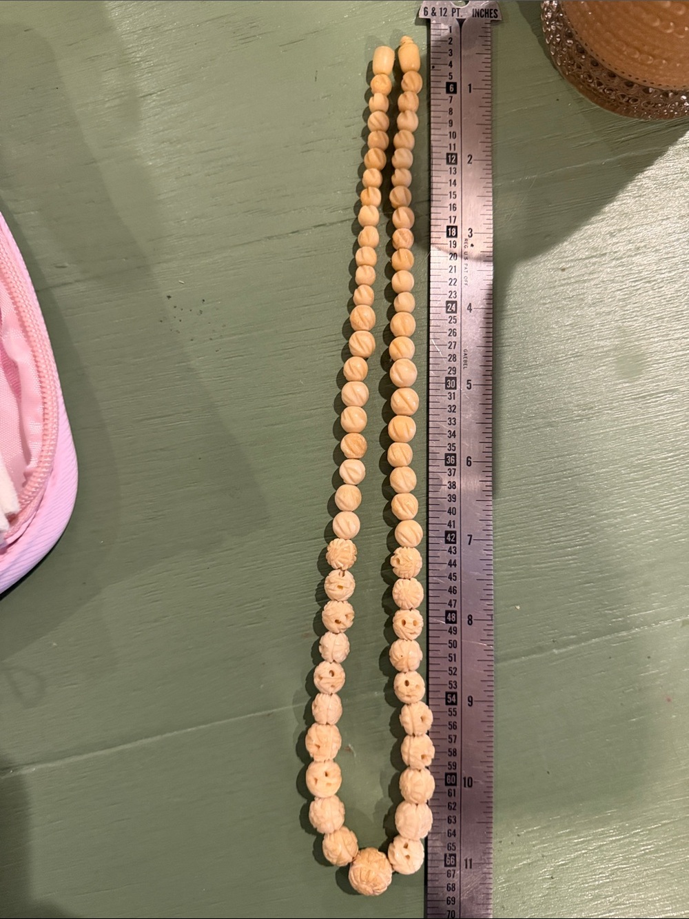 Nantucket ivory Beaded Necklace 20 inches